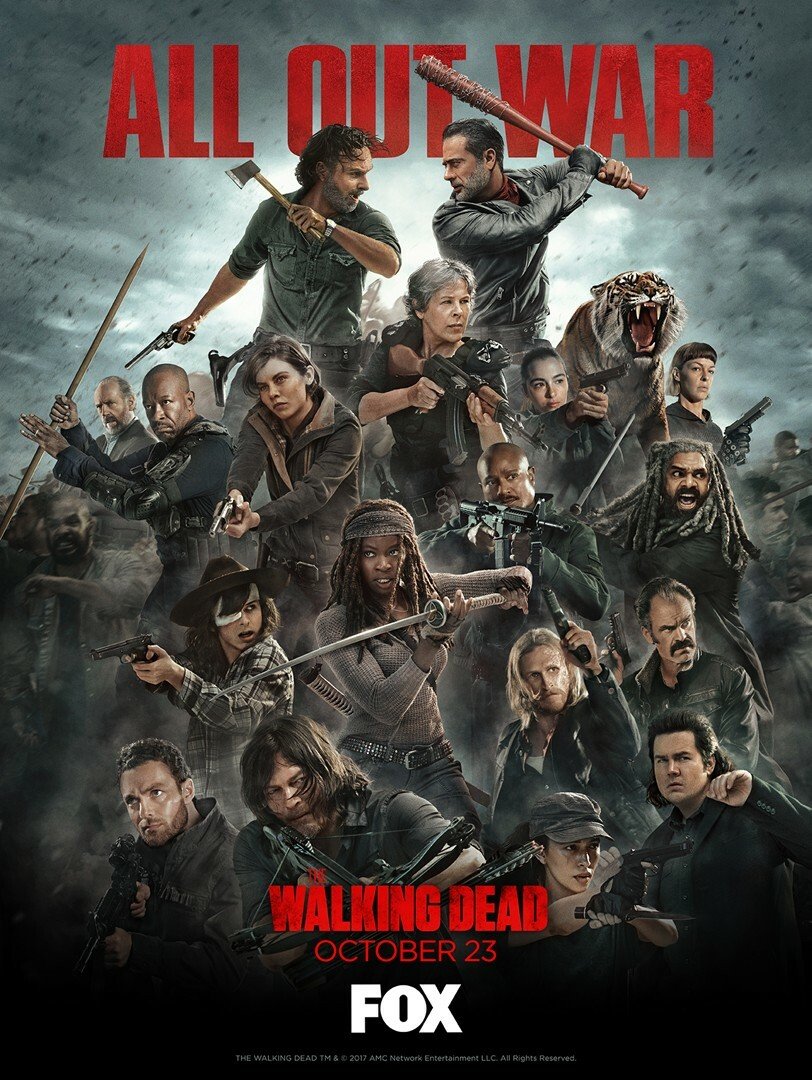 The Walking Dead 8: il poster guerra totale