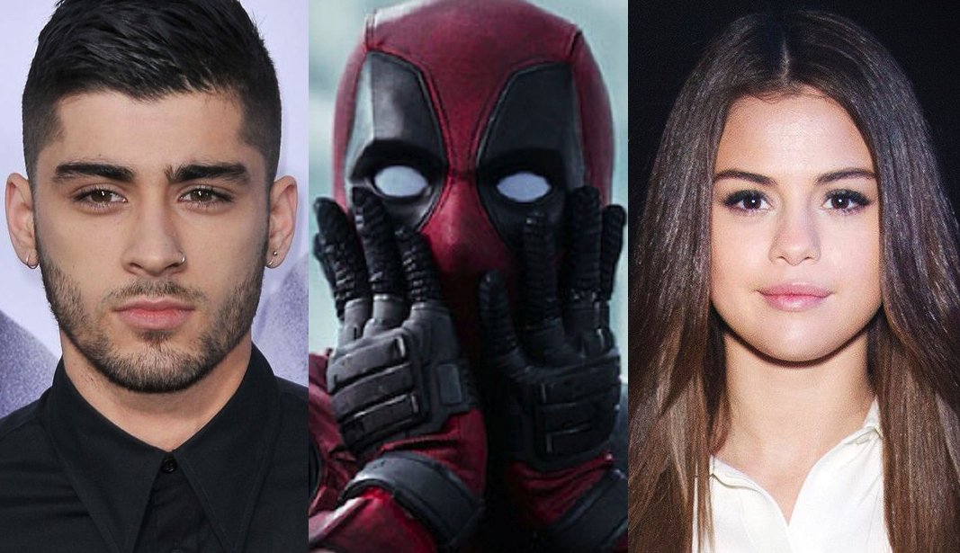 Zayn, Deadpool e Selena Gomez nella stessa foto