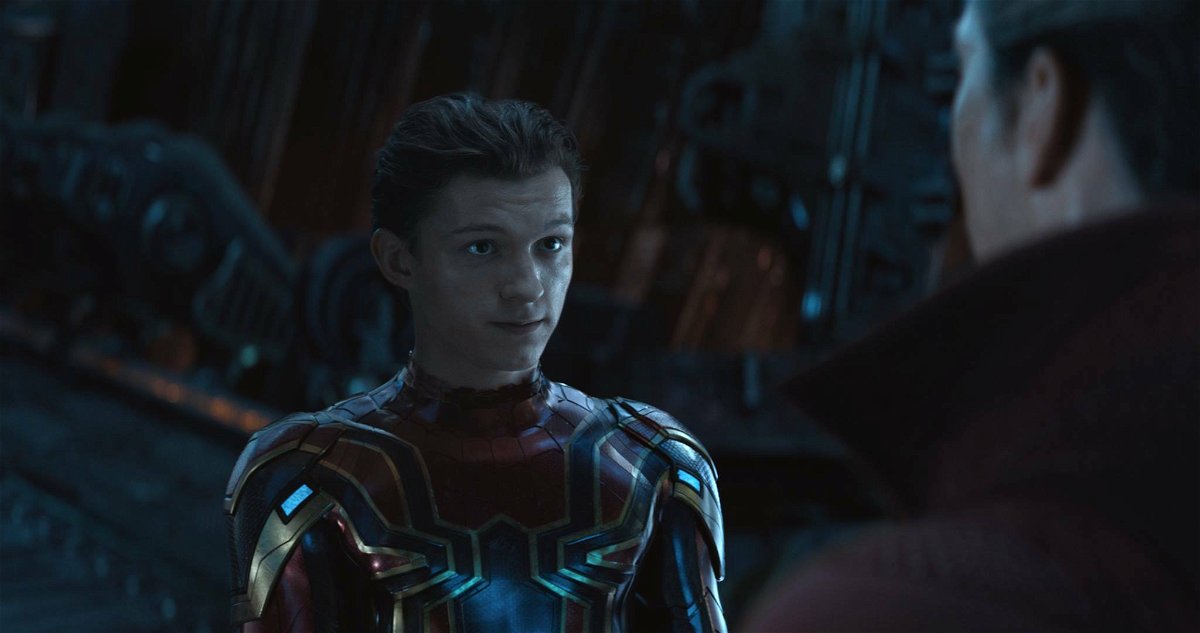 Tom Holland nei panni di Spider-Man in Avengers: Infinity War