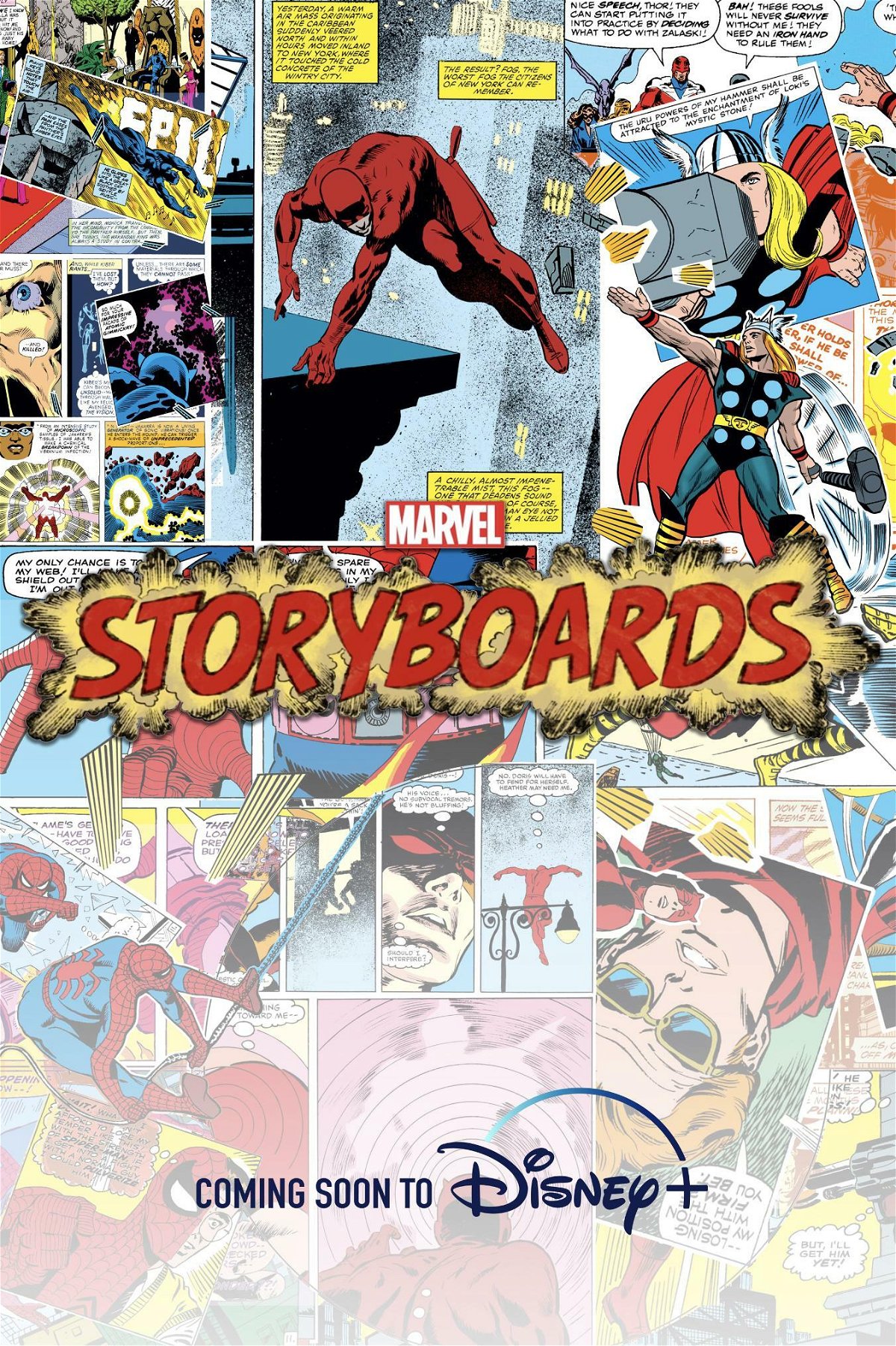 Alcuni dei personaggi Marvel più famosi come Spider-Man, Daredevil e Thor 