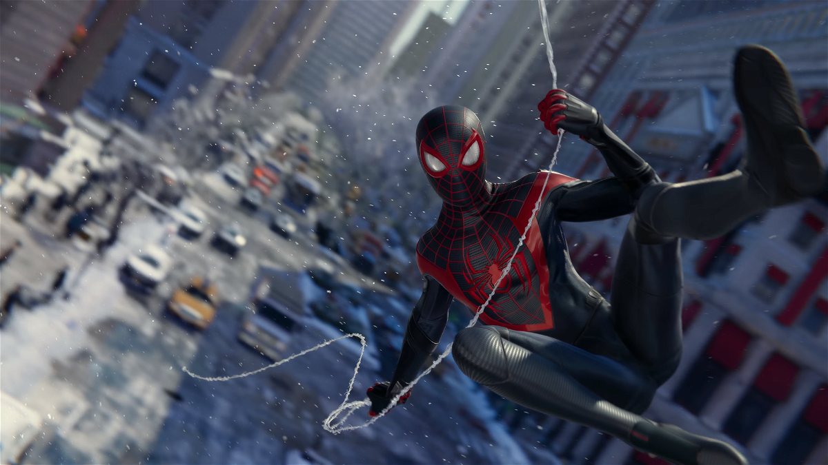 Miles Morales in uno screen di gioco di Marvel's Spider-Man - Miles Morales per PS5