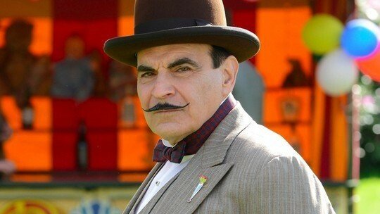 David Suchet come Poirot nella serie TV