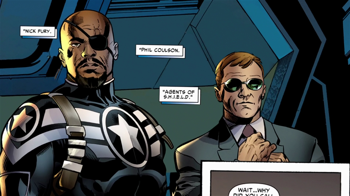 Gli agenti S.H.I.E.L.D. Nick Fury e Phil Coulson