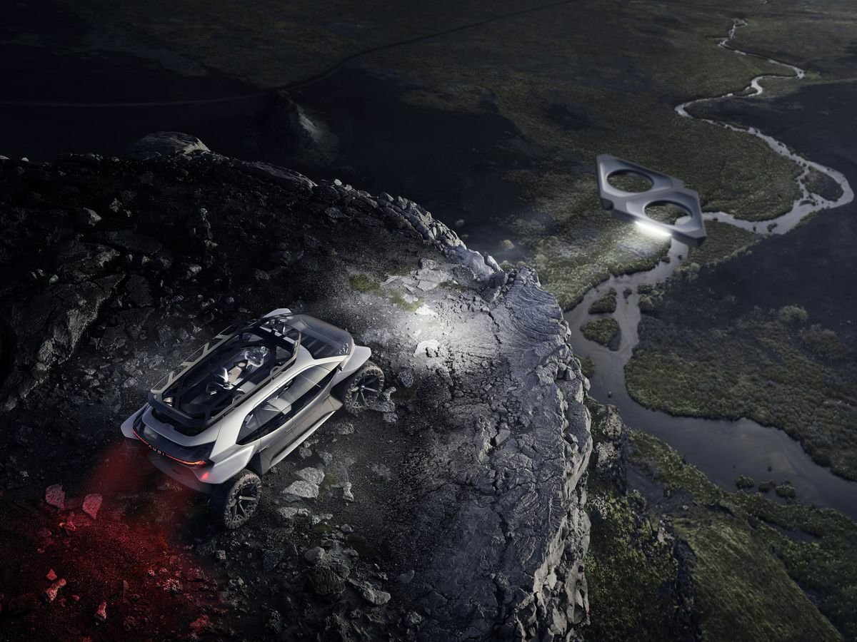 I fari volanti in grado di illuminare la strada di fronte all'auto di Audi