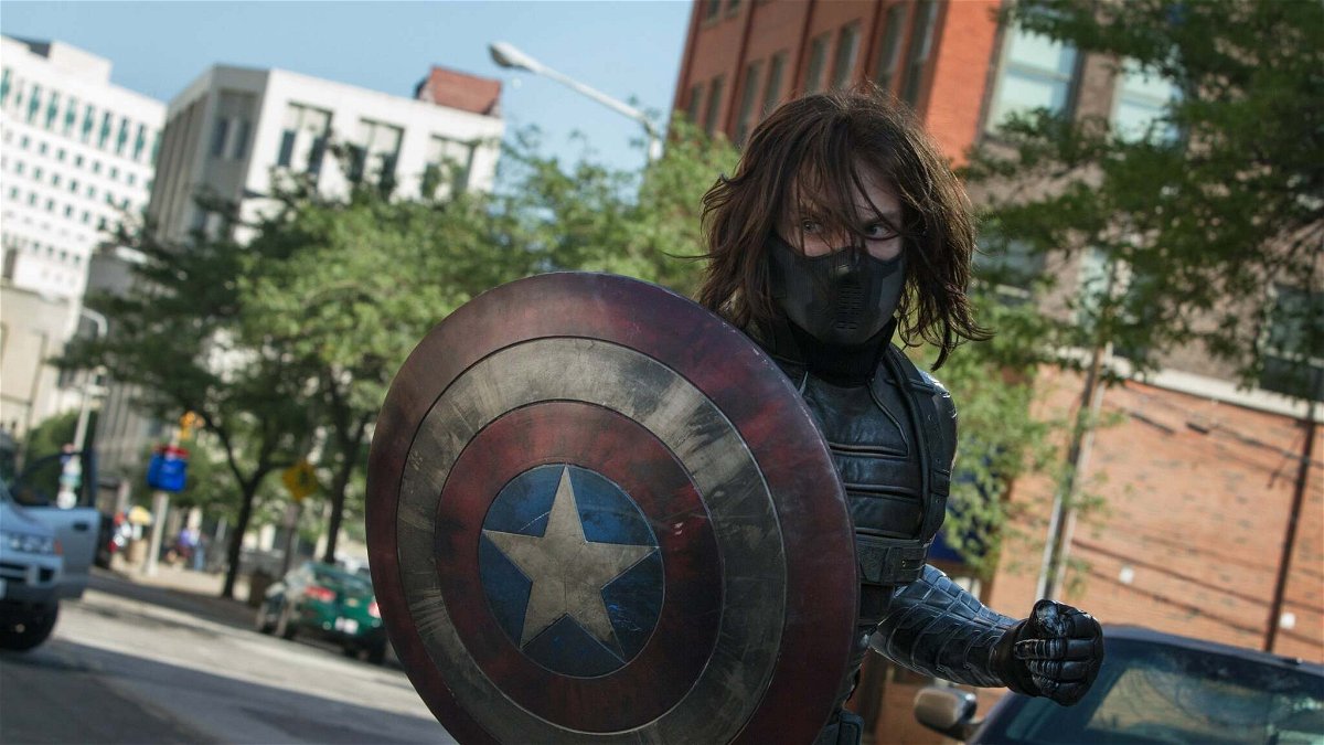 Captain America: The Winter Soldier: Bucky lotta contro Steve in una scena del film