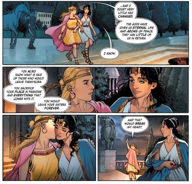 Pagina del fumetto Wonder Woman