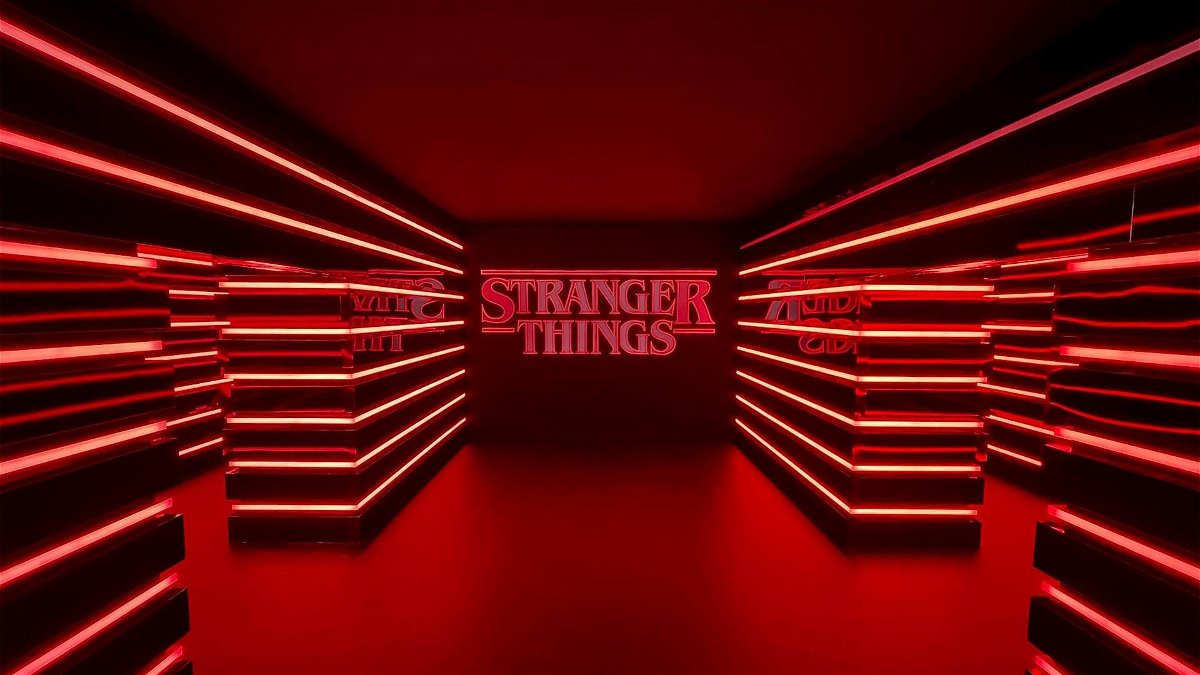 Stranger Things pop up Miami - Stanza vuota con logo della serie TV