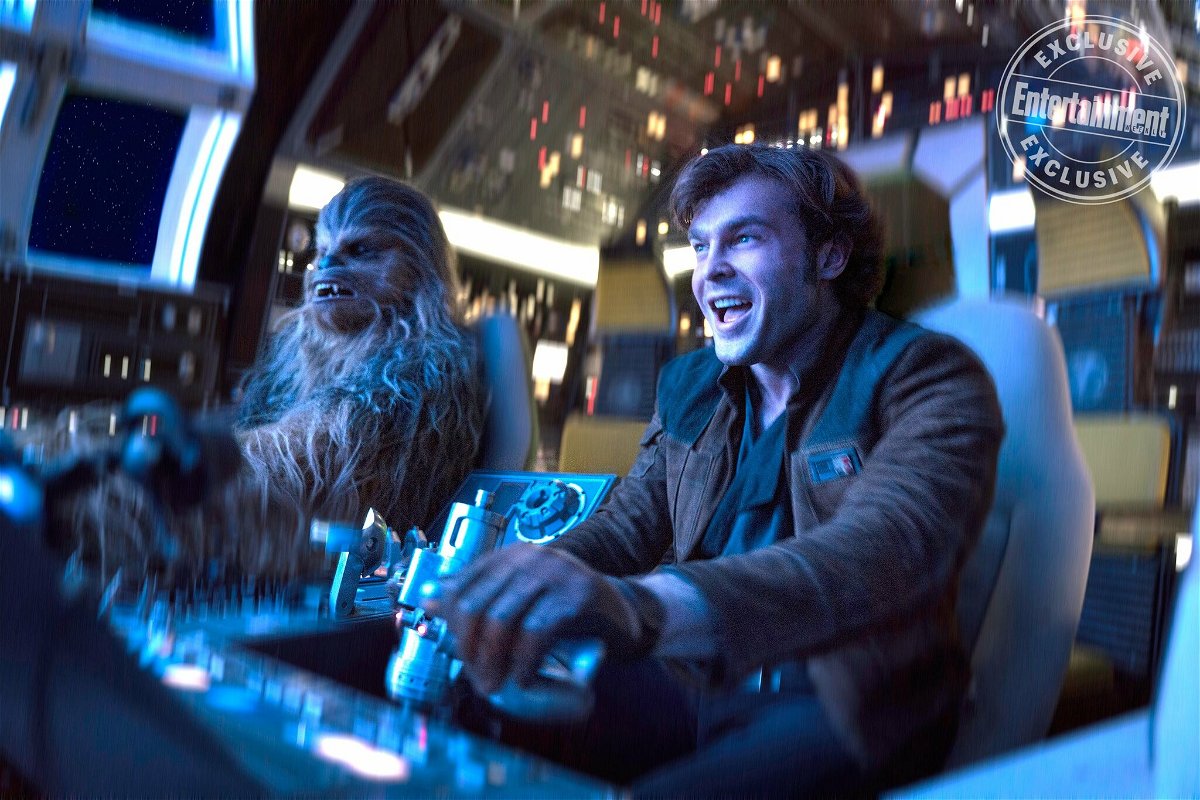 Chewbacca e Han Solo nel Millennium Falcon