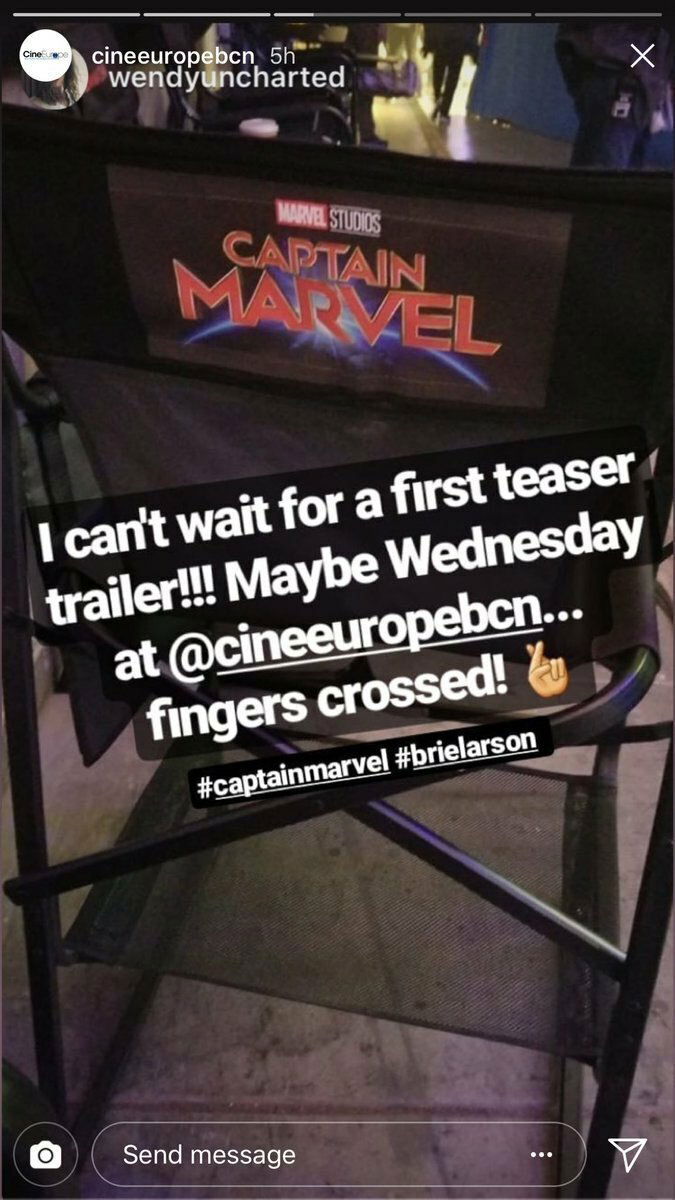 Clicca per vedere l'immagine originale Il teaser trailer di Captain Marvel arriverà Mercoledì?