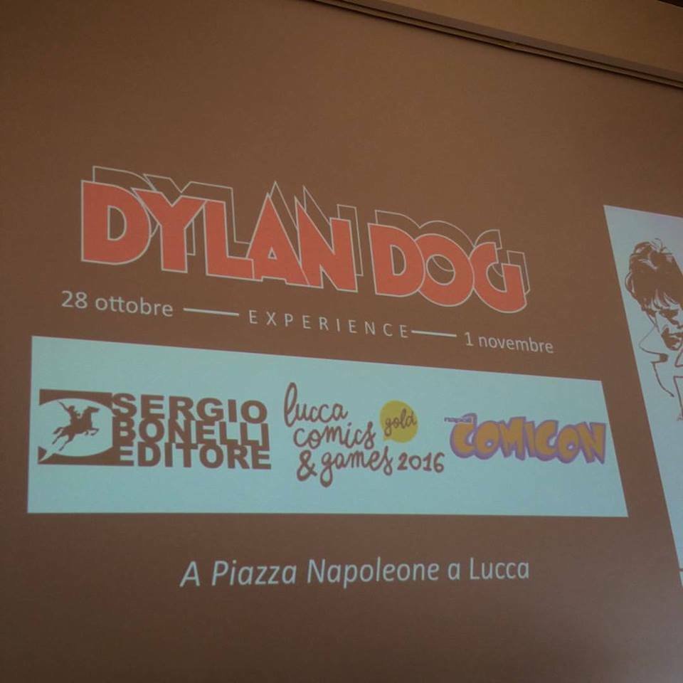 L'annuncio della mostra di Dylan Dog a Lucca Comics