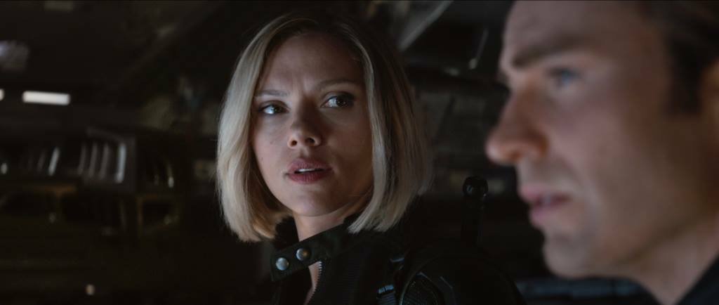 Scarlett Johansson e Chris Evans in Avengers: Endgame