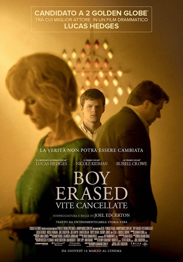 Poster italiano del film di Joel Edgerton Boy Erased - Vite cancellate