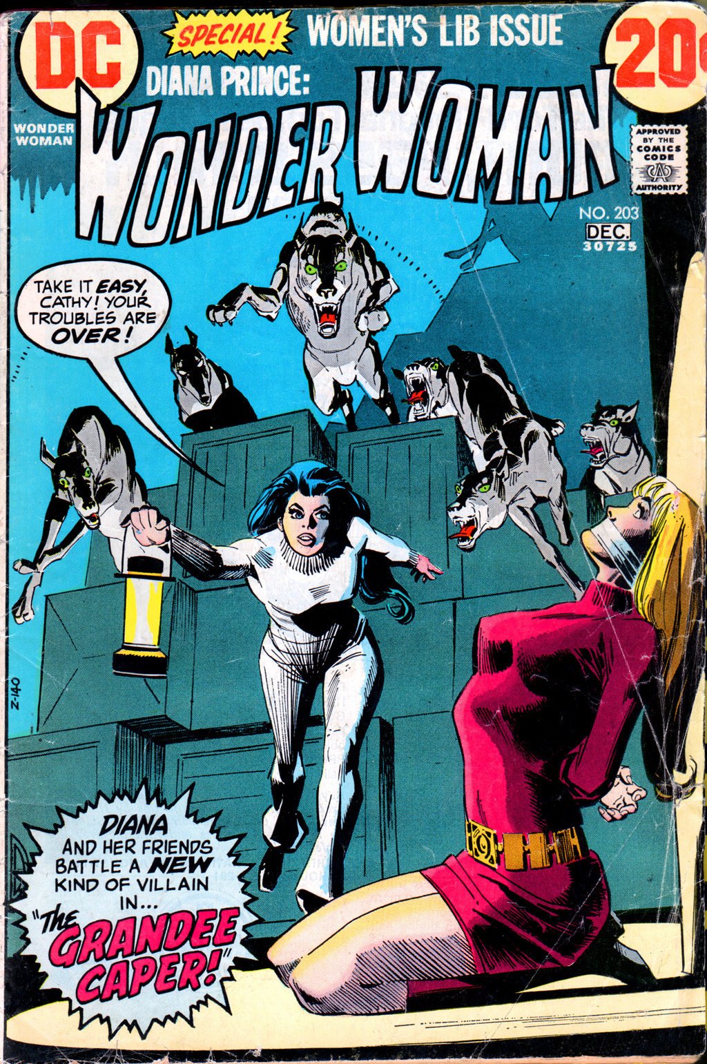 Wonder Woman in dolcevita e pantaloni bianchi