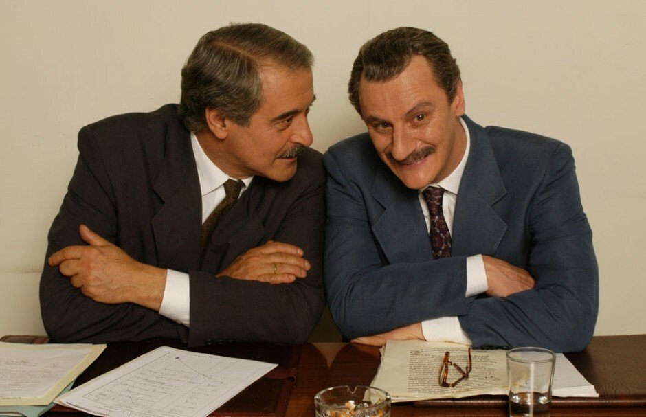 Ennio Fantastichini e Giorgio Tirabassi sono Falcone e Borsellino nella mini-serie Paolo Borsellino