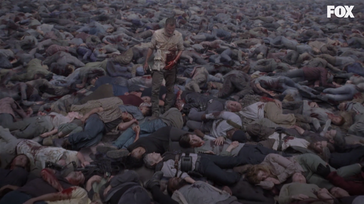 La scena onirica in cui Rick Grimes cammina tra i morti