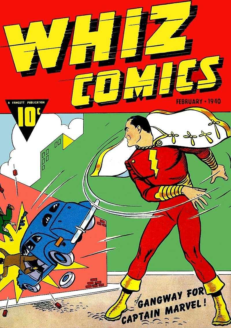 Copertina del numero del fumetto in cui appare per la prima volta Shazam