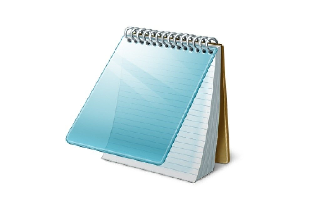 Blocco Note di Microsft: primo piano dell'icona dell'applicazione 