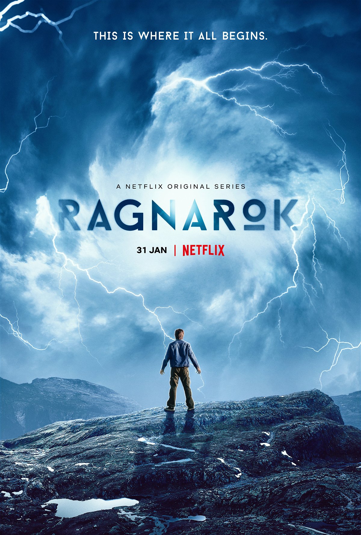 Il poster della serie TV Ragnarok