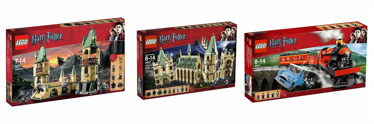 Tre diversi set LEGO dedicati a Harry Potter