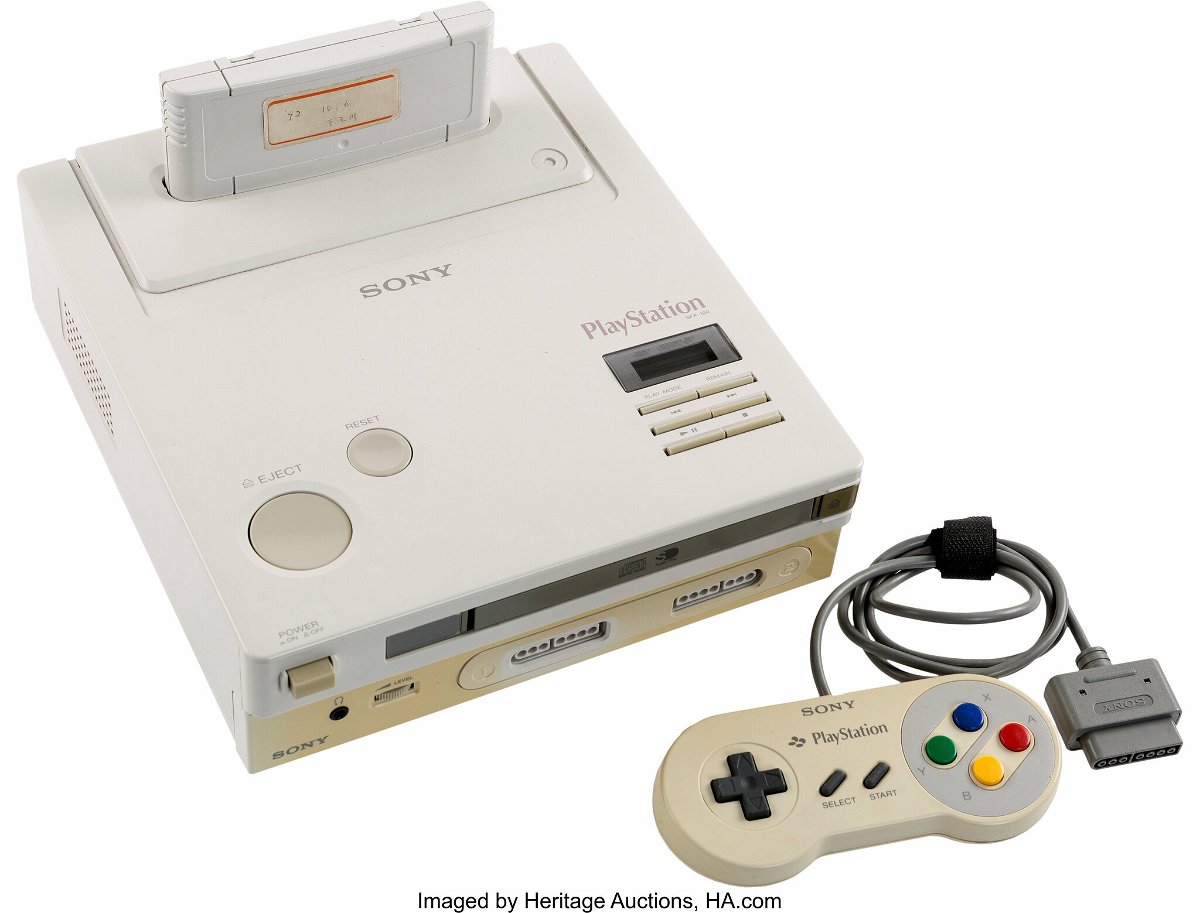 Foto dell'unico prototipo di Nintendo PlayStation