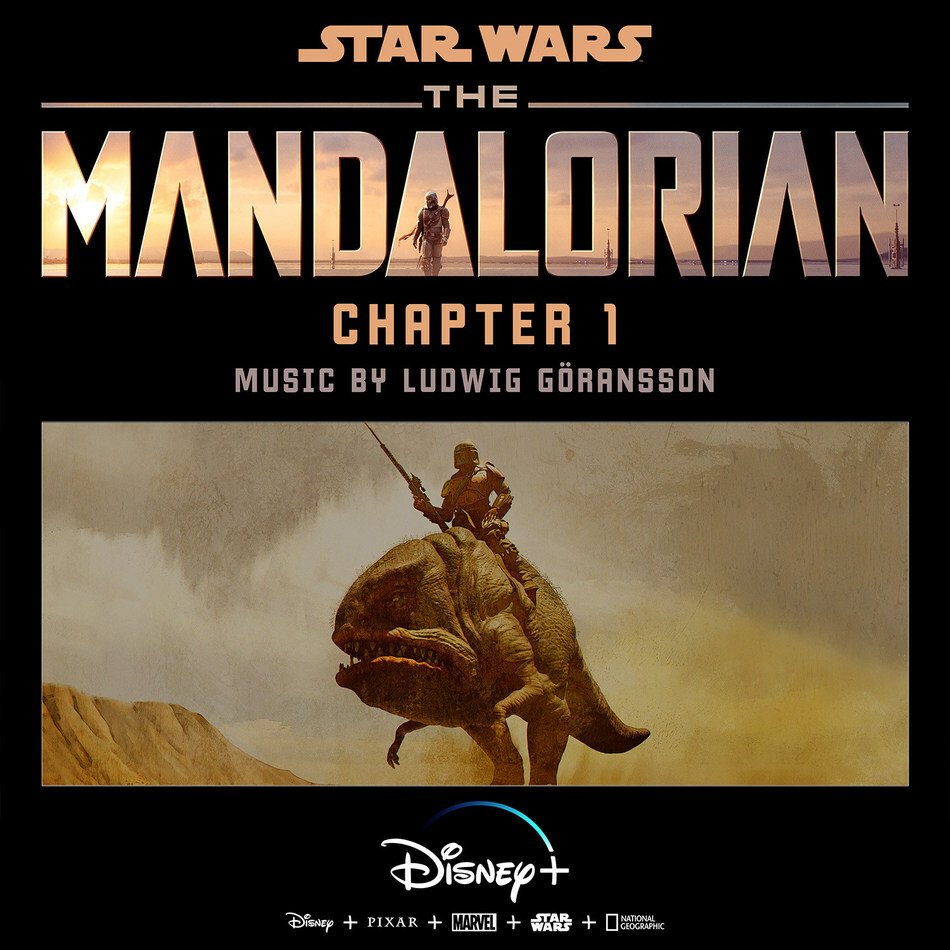 La copertina della colonna sonora della serie TV The Mandalorian
