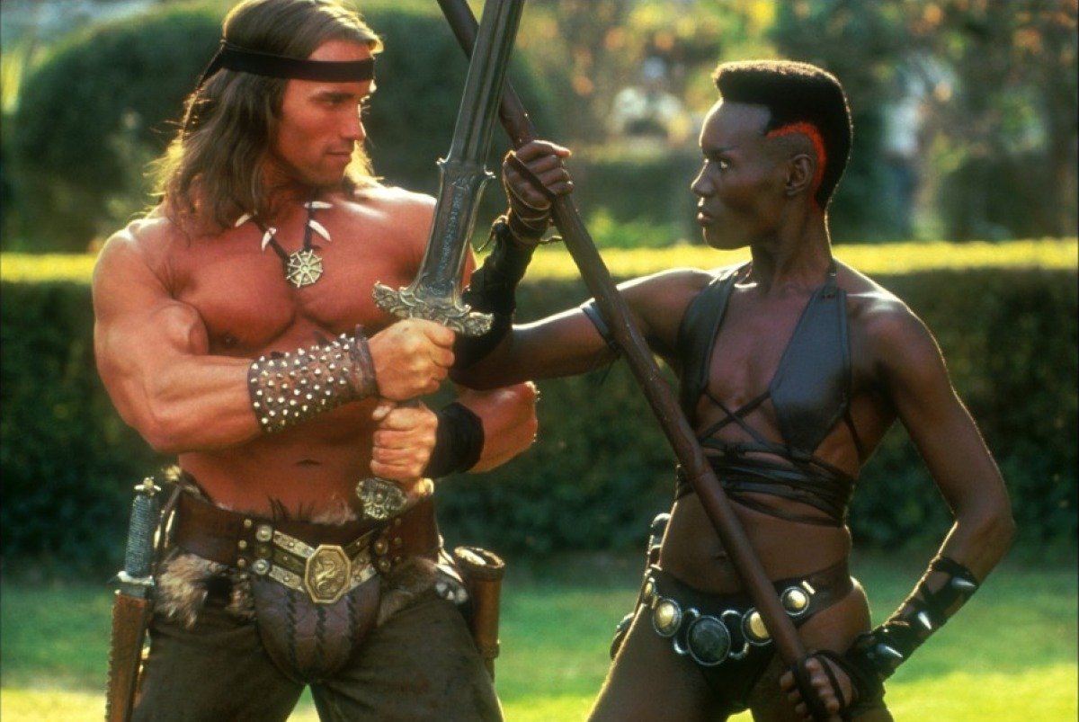 Arnold Schwarzenegger all'epoca di Conan il barbaro