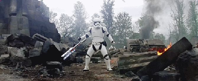 Lo Stormtrooper TR-8R in Star Wars 7