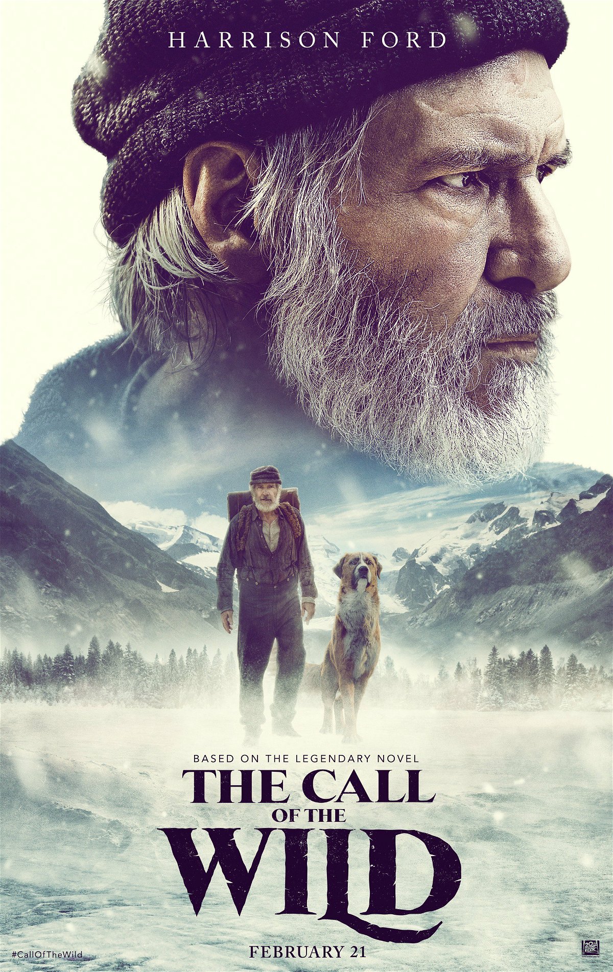 Harrison Ford nel poster ufficiale di Call of the Wild