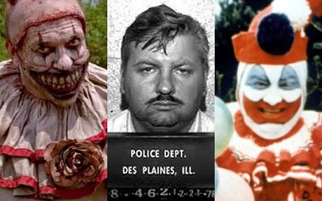 John Wayne Gacy e Twisty, il clown di AHS: Freak Show