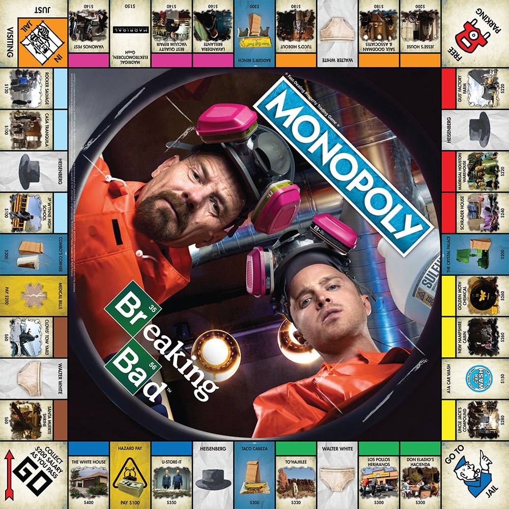 Il tabellone del Monopoly di Breaking Bad