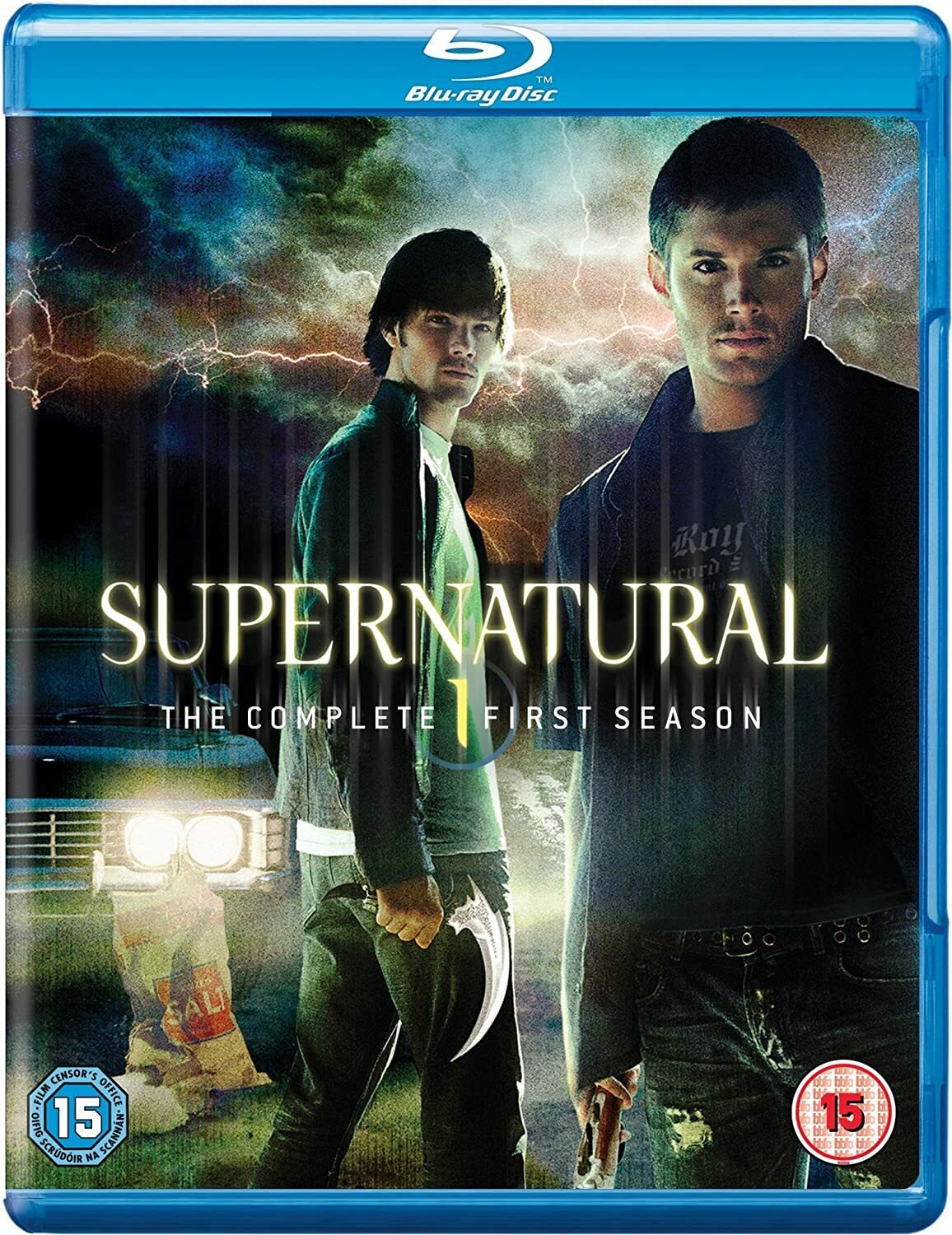 Jared Padalecki e Jensen Ackles nella copertina del cofanetto Blu-ray di Supernatural