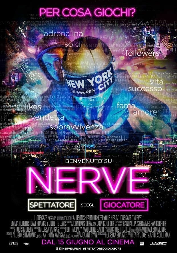 Il poster italiano di Nerve