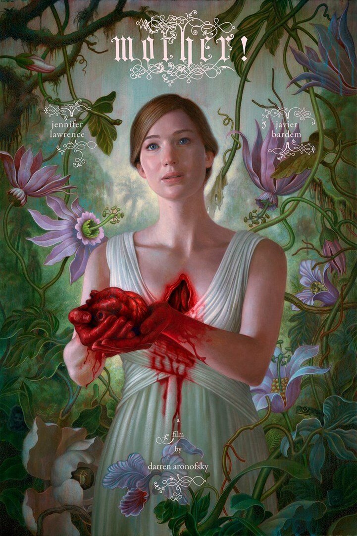 Jennifer Lawrence nel poster ufficiale di Mother!