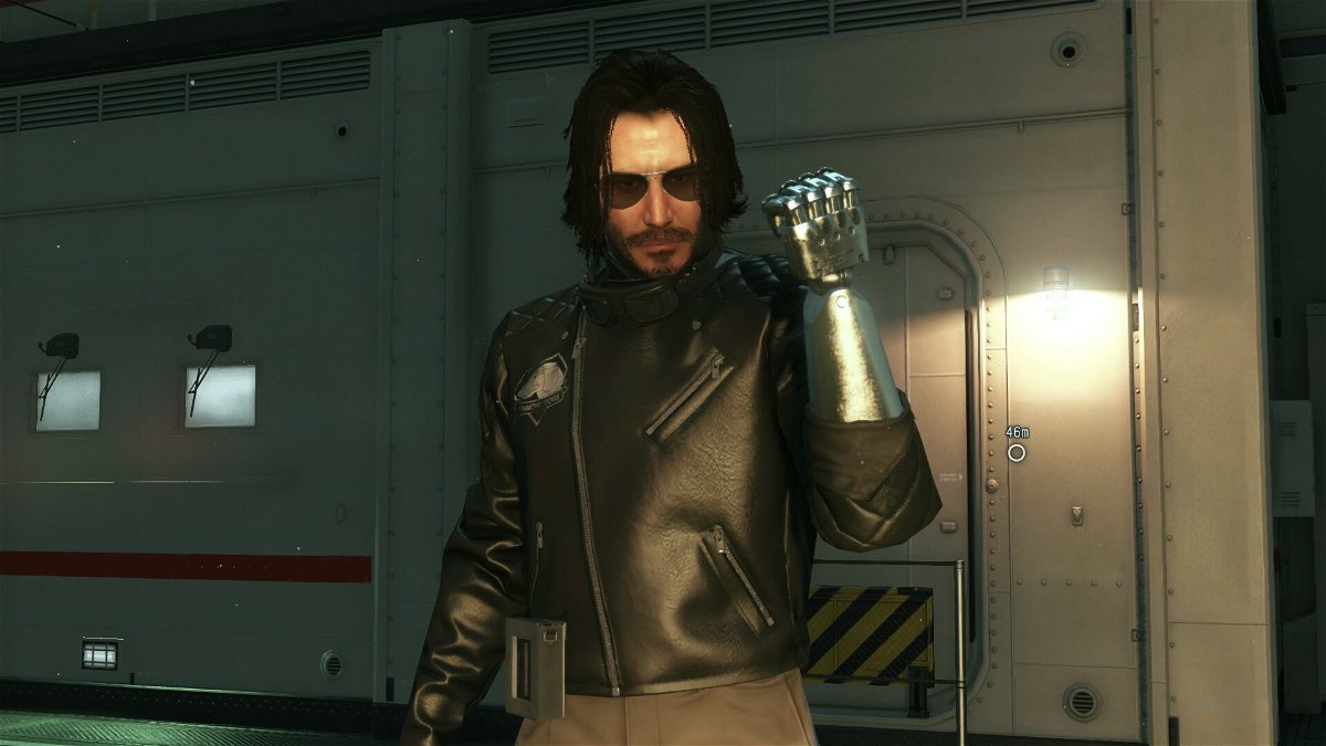 Keanu Reeves nei panni di Johnny Silverhand in Metal Gear Solid V