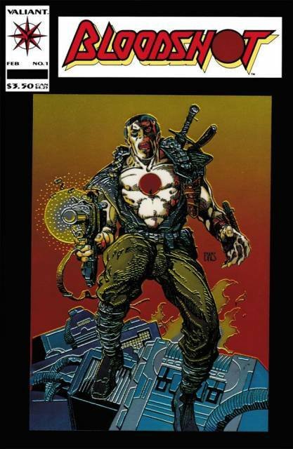 Copertina del n.1 di Bloodshot, pubblicato da Valiant Comics