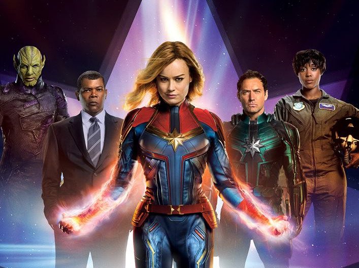 Poster dedicato a Captain Marvel per Total Film