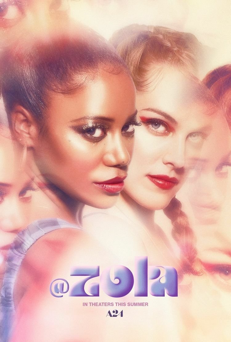 Taylour Paige e Riley Keough nel poster del film Zola