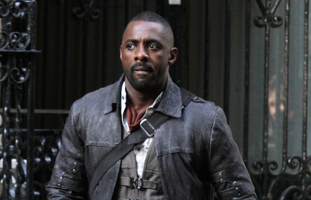 Idris Elba sul set di La Torre Nera