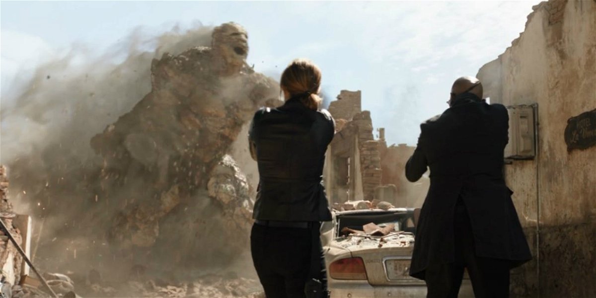 Nick Fury e Maria Hall affrontano un elementale di terra nel trailer di Spider-Man: Far From Home