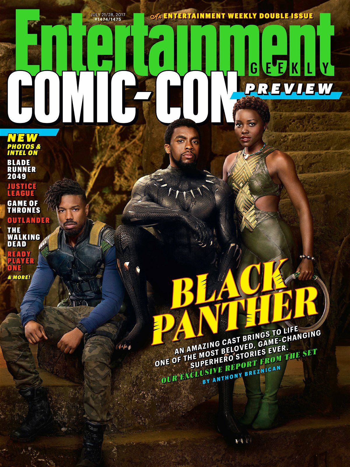Black Panther è protagonista del numero di EW dedicato al SDCC 2017