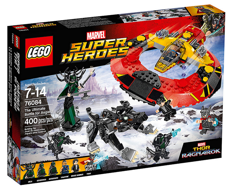 Dettagli del box del set di LEGO La battaglia finale per Asgard