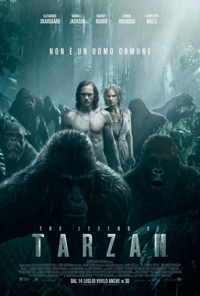 Alexander Skarsgård e Margot Robbie sono protagonisti del nuovo poster di Tarzan