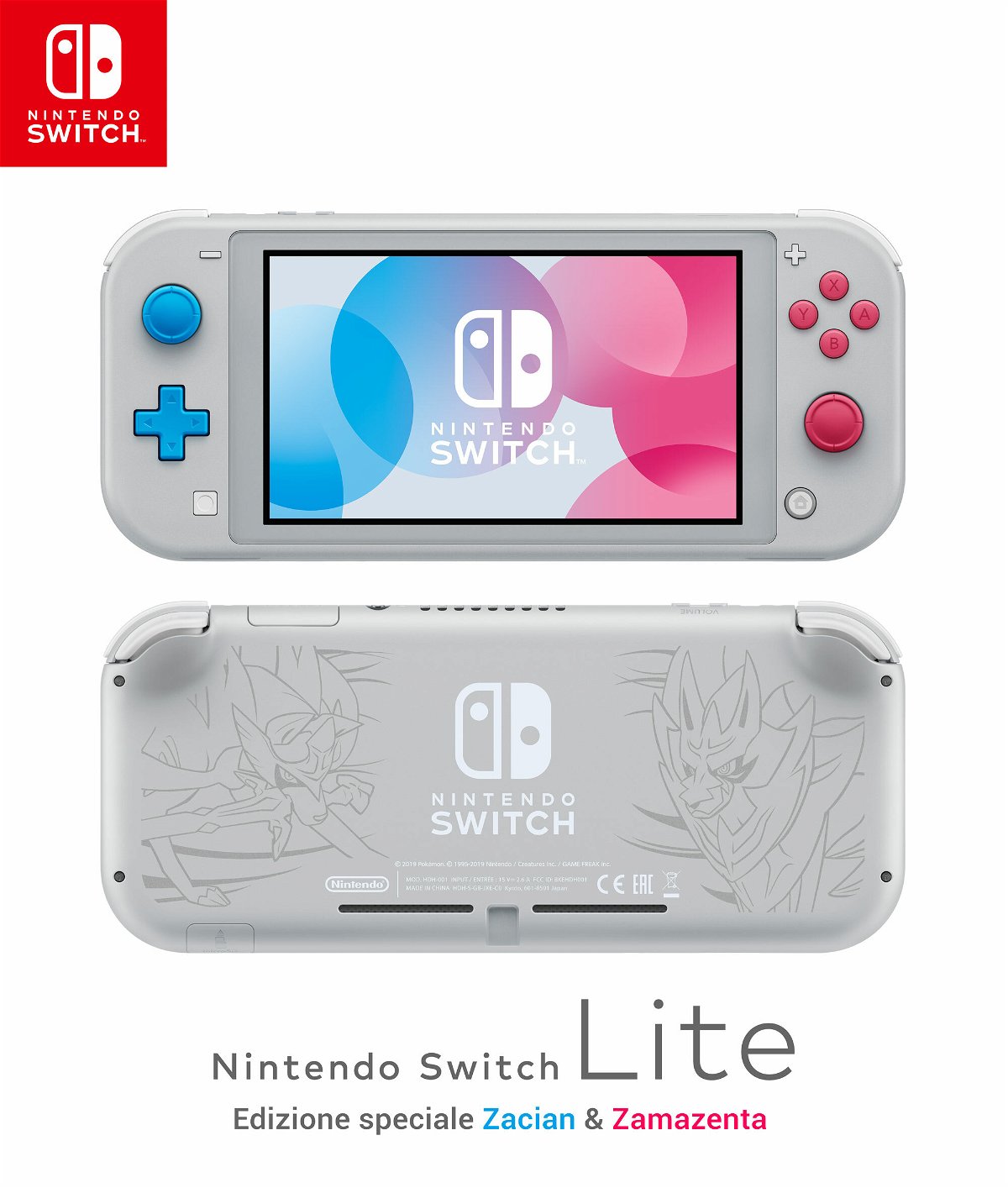 Nintendo Switch Lite in edizione Pokémon Spada e Scudo