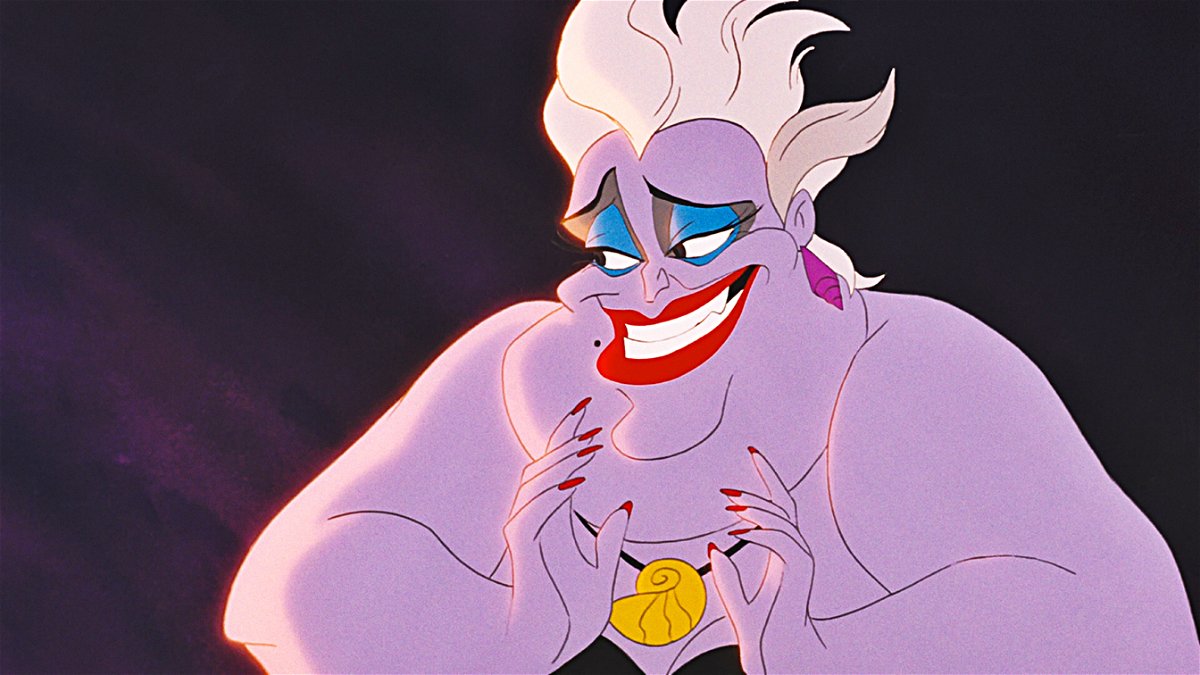 Ursula in una scena di La Sirenetta