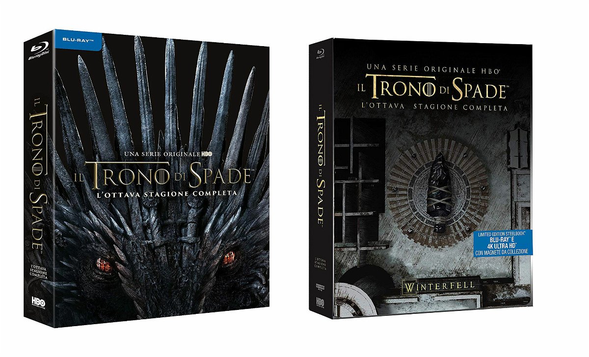 Il Blu-Ray e lo steelbook di Game of Thrones 8 