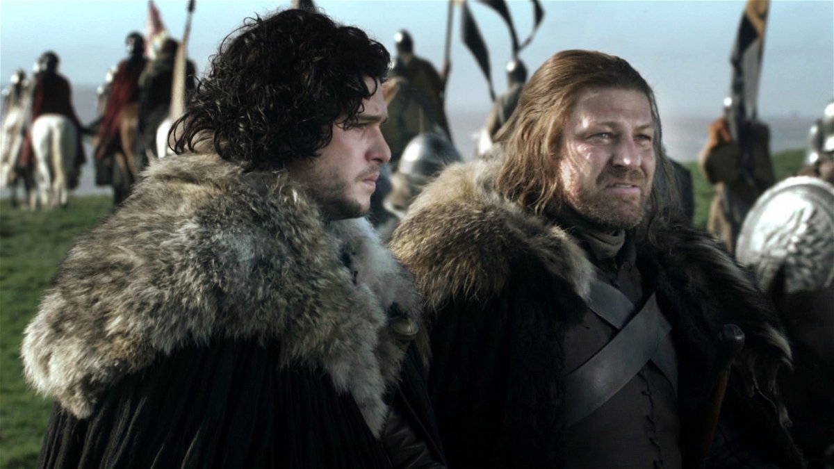 Kit Harington e Sean Bean in Game of Thrones