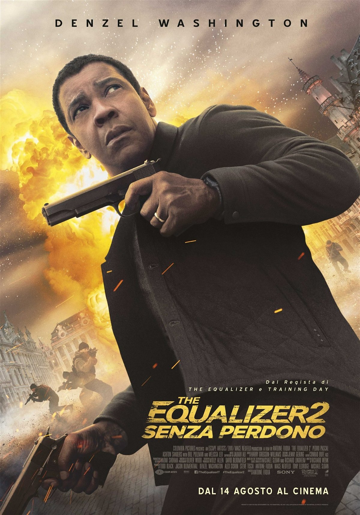 Il poster italiano di The Equalizer 2 - Senza perdono