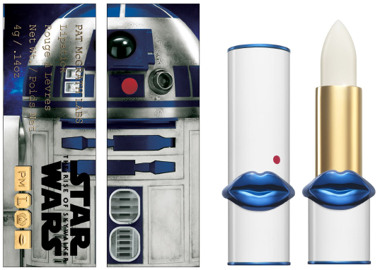 Rossetto R2-D2 della collezione make up Pat McGrath x Star Wars