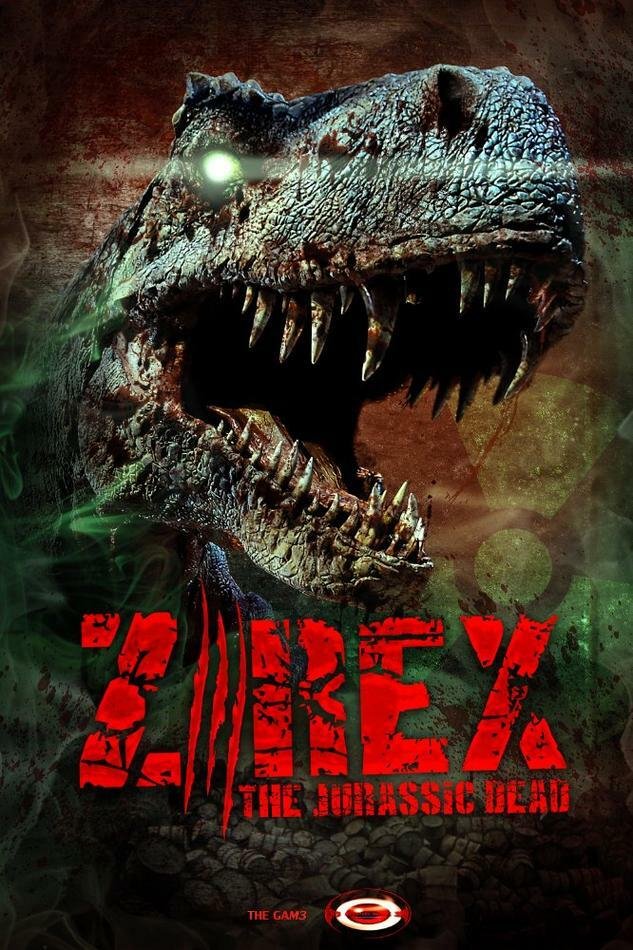 Locandina di Z-Rex, col dinosauro zombie in primo piano