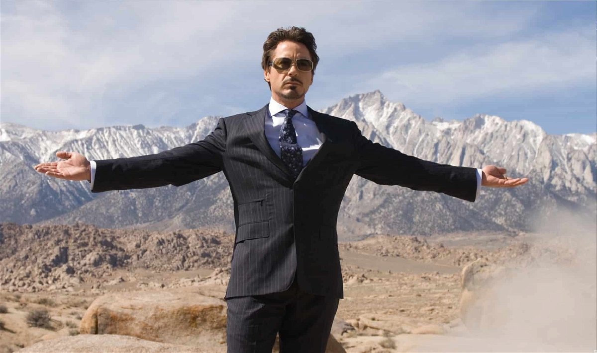 Tony Stark in una scena di Iron Man (2008)